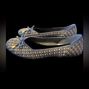 Rothy’s the Flat 9.5 evening metallic